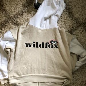 WILDFOX full zip hoodie sweatshirt